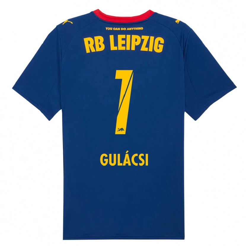Danxen Men Péter Gulácsi #1 Navy Red Away Jersey 2025/26 T-Shirt