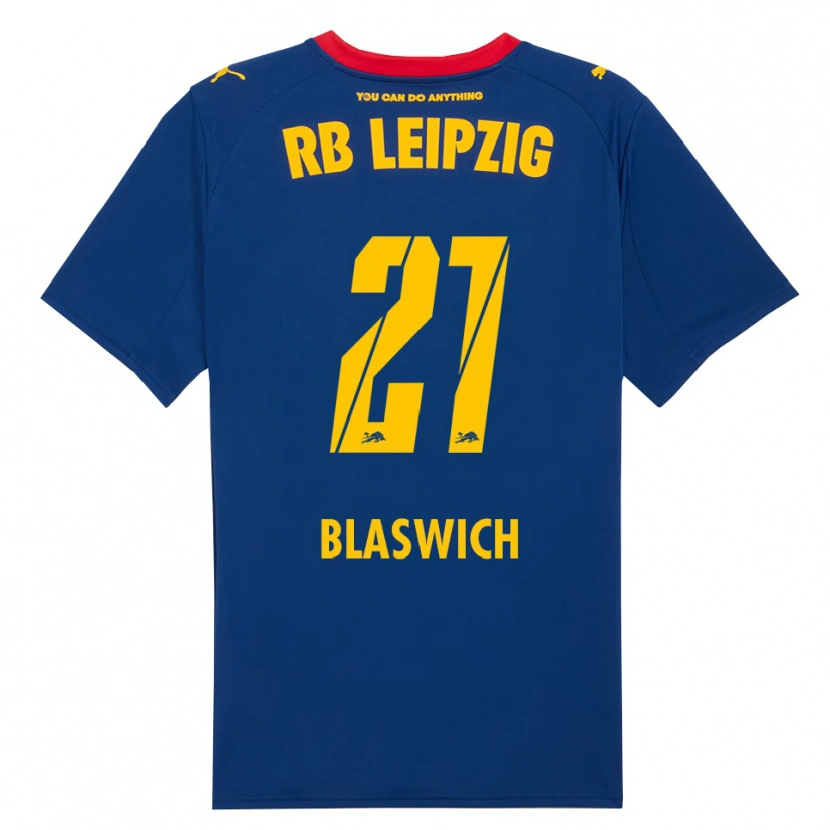 Danxen Men Janis Blaswich #21 Navy Red Away Jersey 2025/26 T-Shirt