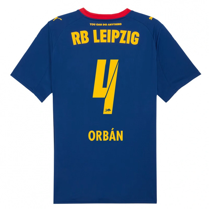 Danxen Men Willi Orbán #4 Navy Red Away Jersey 2025/26 T-Shirt