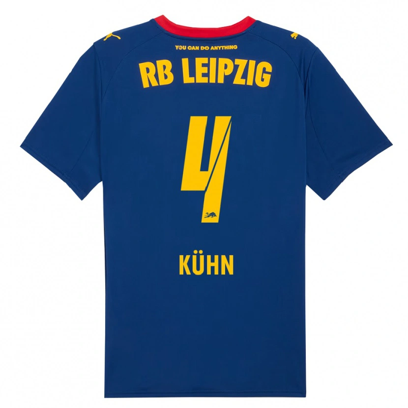 Danxen Men Janne Kühn #4 Navy Red Away Jersey 2025/26 T-Shirt