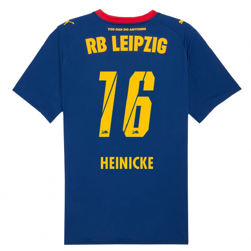 Danxen Men Niklas Heinicke #16 Navy Red Away Jersey 2025/26 T-Shirt