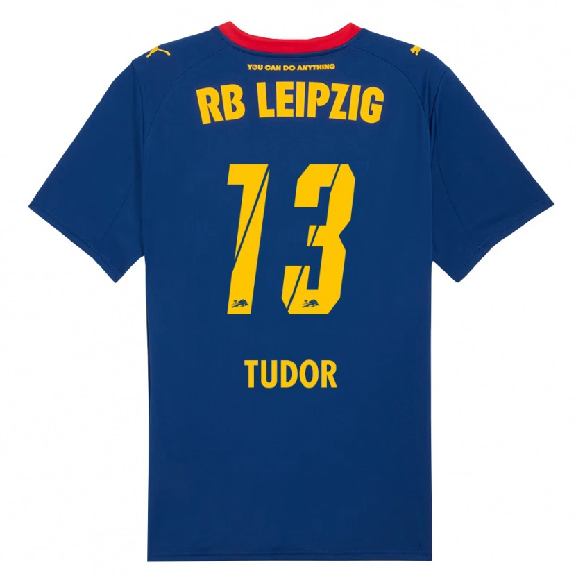 Danxen Men Aaron Tudor #13 Navy Red Away Jersey 2025/26 T-Shirt