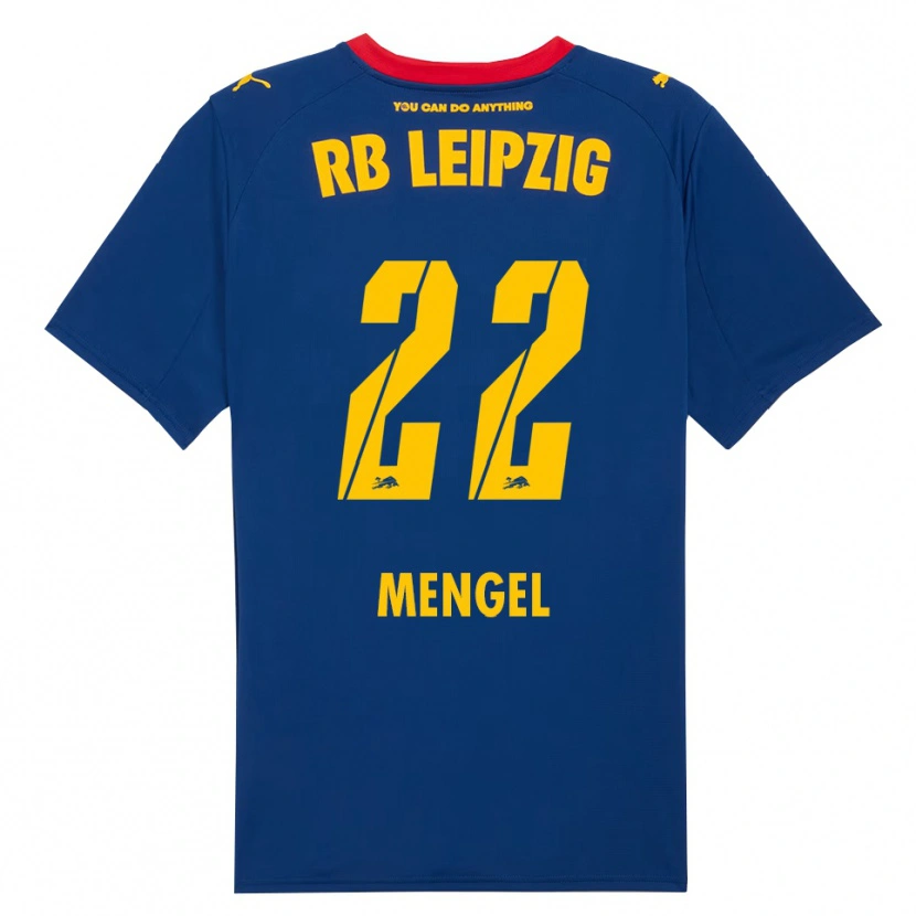 Danxen Men Luca Mengel #22 Navy Red Away Jersey 2025/26 T-Shirt