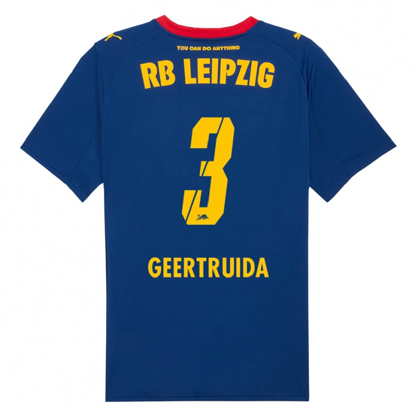 Danxen Men Lutsharel Geertruida #3 Navy Red Away Jersey 2025/26 T-Shirt