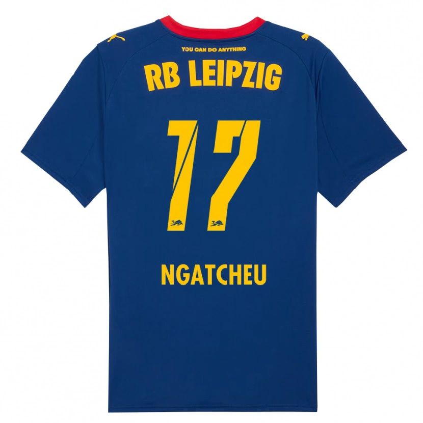 Danxen Men Yohan Ngatcheu #17 Navy Red Away Jersey 2025/26 T-Shirt
