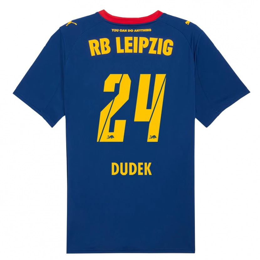Danxen Men Nikoline Dudek #24 Navy Red Away Jersey 2025/26 T-Shirt