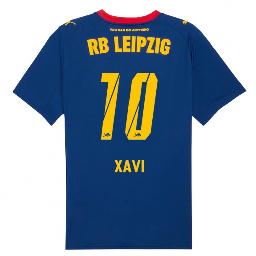 Danxen Men Xavi Simons #10 Navy Red Away Jersey 2025/26 T-Shirt