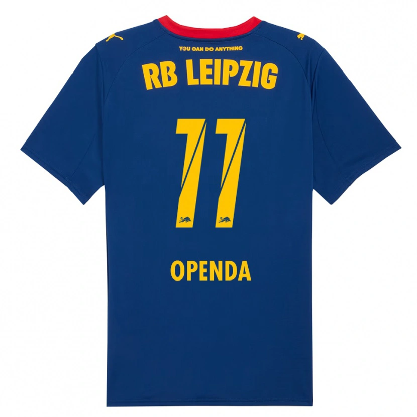 Danxen Men Loïs Openda #11 Navy Red Away Jersey 2025/26 T-Shirt