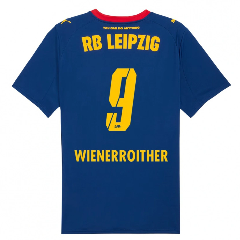 Danxen Men Katja Wienerroither #9 Navy Red Away Jersey 2025/26 T-Shirt