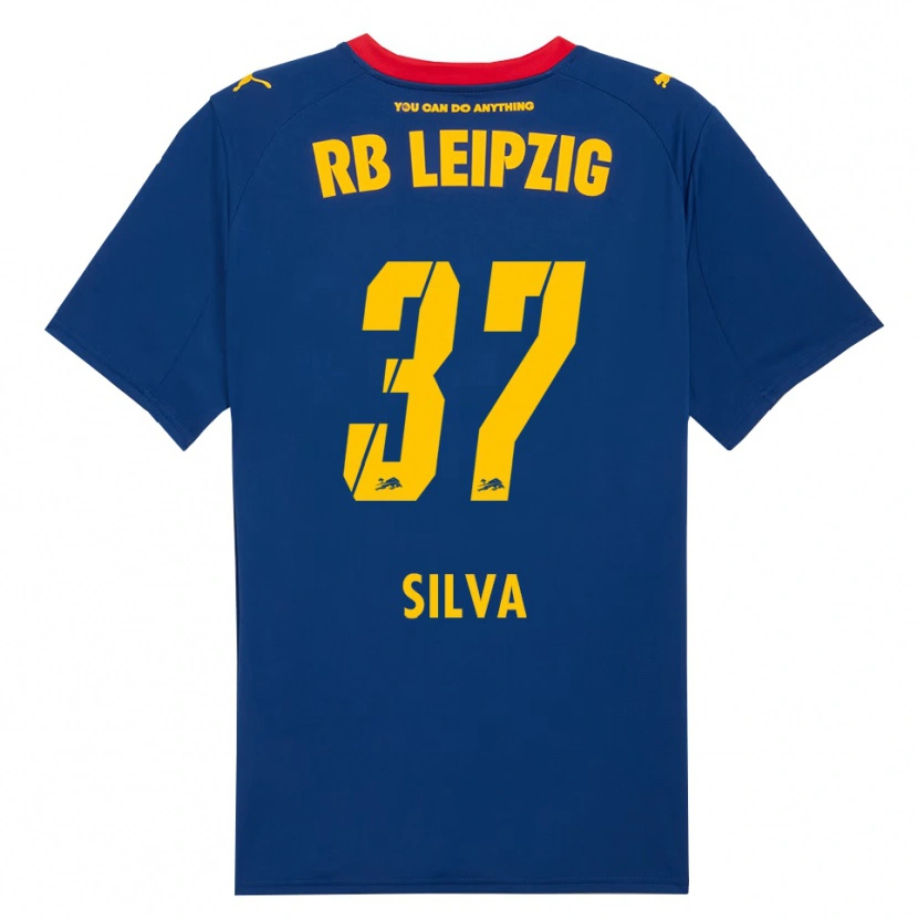Danxen Men André Silva #37 Navy Red Away Jersey 2025/26 T-Shirt