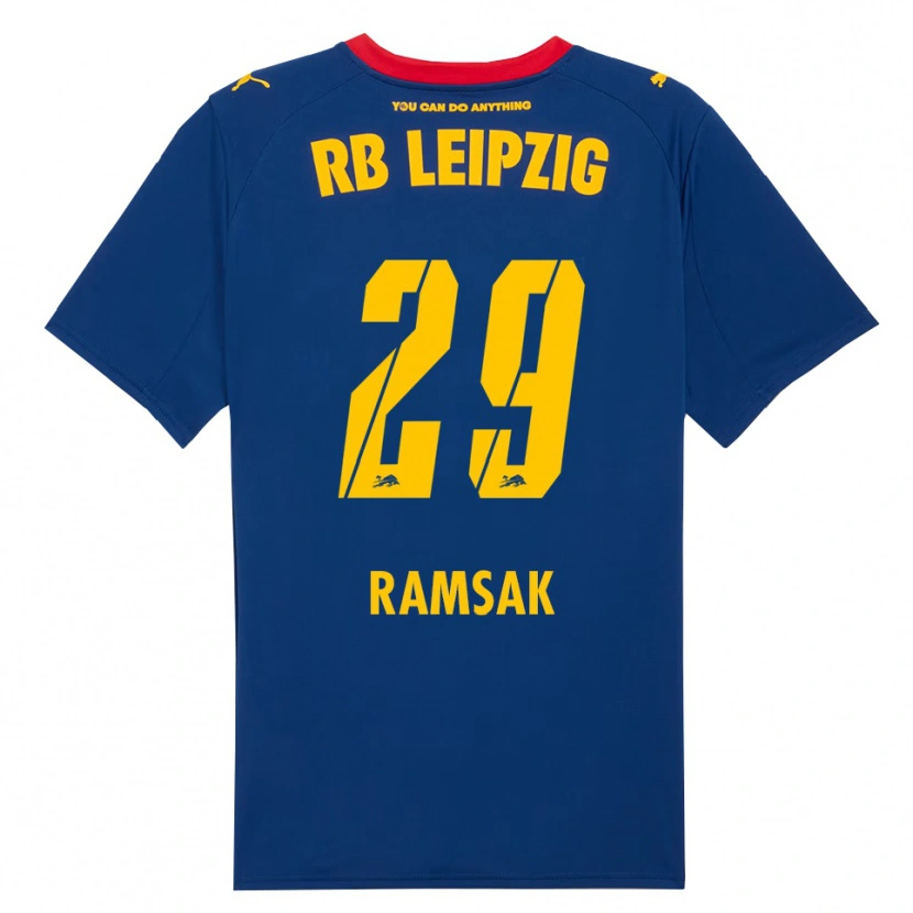 Danxen Men Robert Ramsak #29 Navy Red Away Jersey 2025/26 T-Shirt