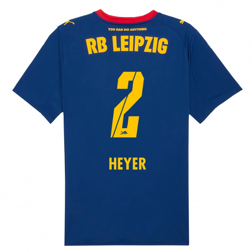 Danxen Men Friedrich Heyer #2 Navy Red Away Jersey 2025/26 T-Shirt
