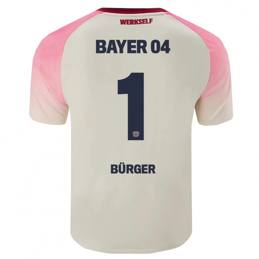 Danxen Men Elias Bürger #1 Pink Off White Away Jersey 2025/26 T-Shirt