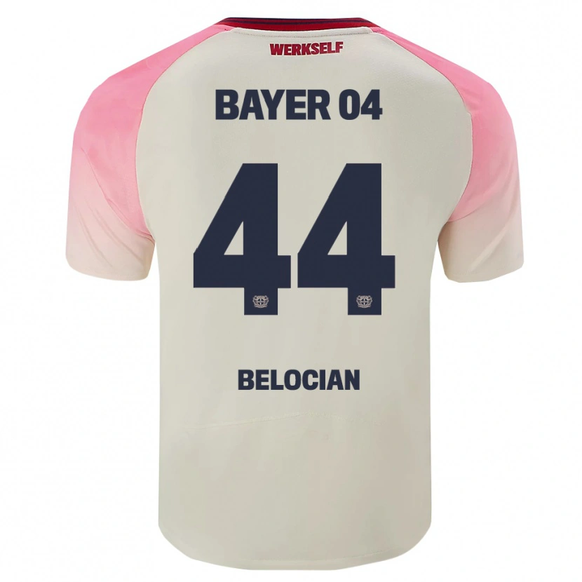 Danxen Men Jeanuël Belocian #44 Pink Off White Away Jersey 2025/26 T-Shirt