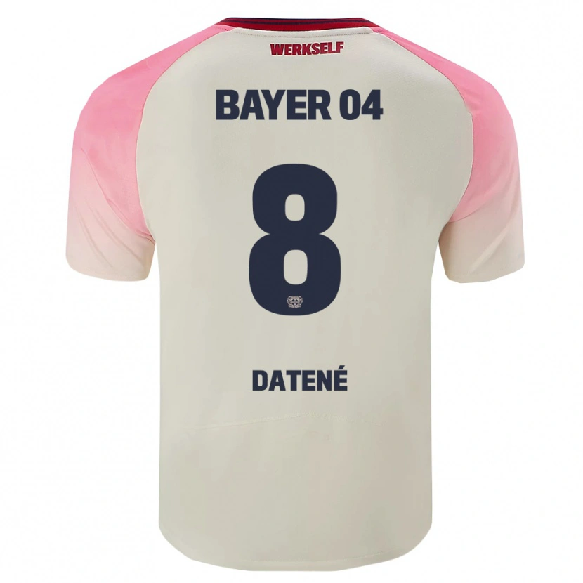Danxen Men Elia Datené #8 Pink Off White Away Jersey 2025/26 T-Shirt