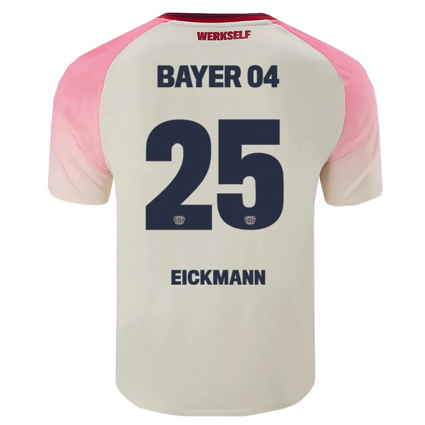 Danxen Men Mia Eickmann #25 Pink Off White Away Jersey 2025/26 T-Shirt