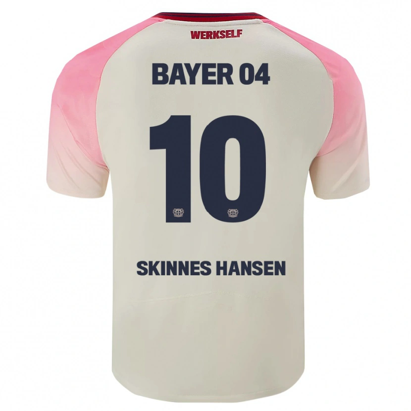 Danxen Men Synne Skinnes Hansen #10 Pink Off White Away Jersey 2025/26 T-Shirt