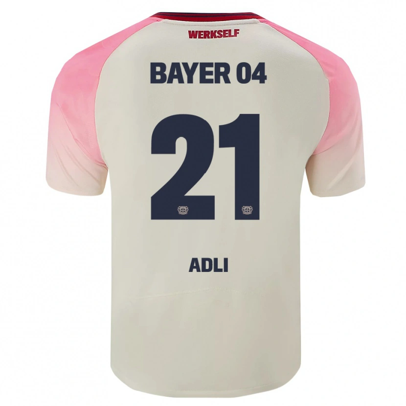 Danxen Men Amine Adli #21 Pink Off White Away Jersey 2025/26 T-Shirt