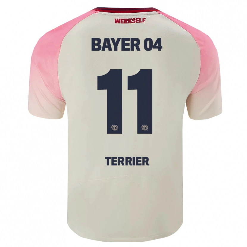 Danxen Men Martin Terrier #11 Pink Off White Away Jersey 2025/26 T-Shirt