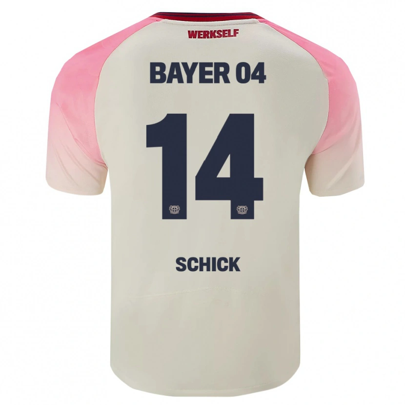 Danxen Men Patrik Schick #14 Pink Off White Away Jersey 2025/26 T-Shirt
