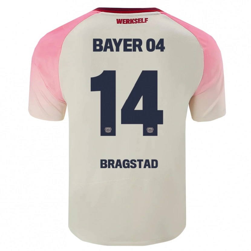 Danxen Men Emilie Bragstad #14 Pink Off White Away Jersey 2025/26 T-Shirt