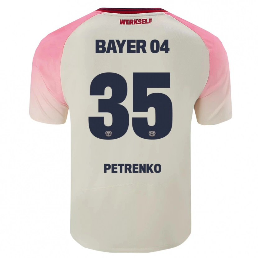 Danxen Men Oleksandr Petrenko #35 Pink Off White Away Jersey 2025/26 T-Shirt