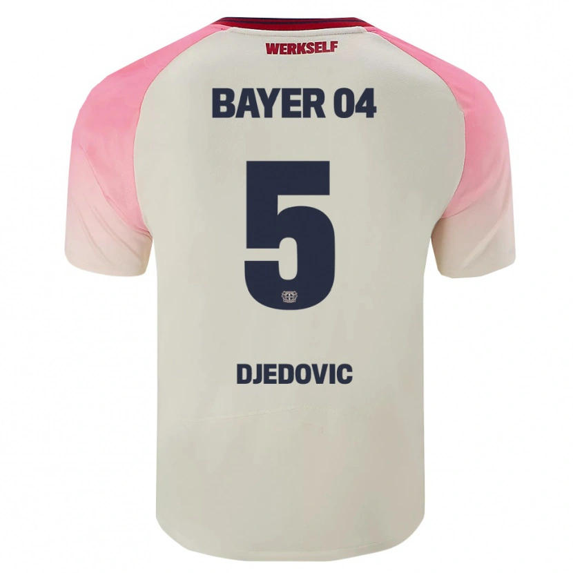 Danxen Men Melis Djedovic #5 Pink Off White Away Jersey 2025/26 T-Shirt