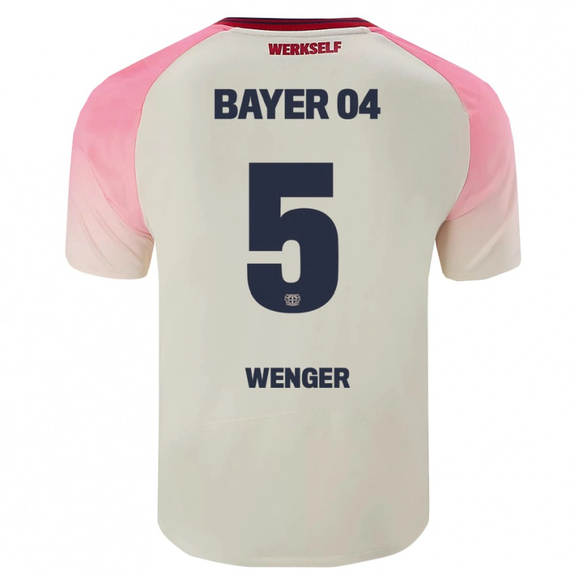 Danxen Men Claudia Wenger #5 Pink Off White Away Jersey 2025/26 T-Shirt