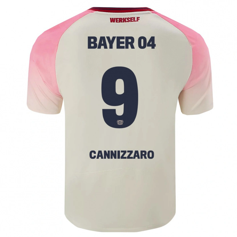Danxen Men Simone Cannizzaro #9 Pink Off White Away Jersey 2025/26 T-Shirt