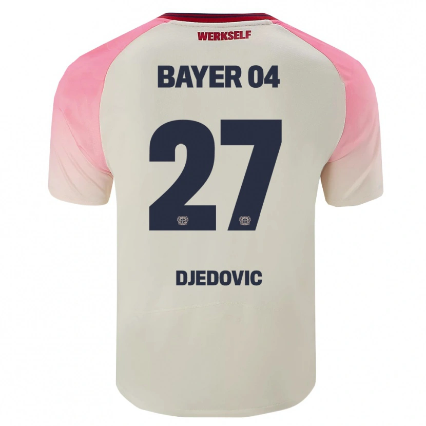 Danxen Men Seldin Djedovic #27 Pink Off White Away Jersey 2025/26 T-Shirt