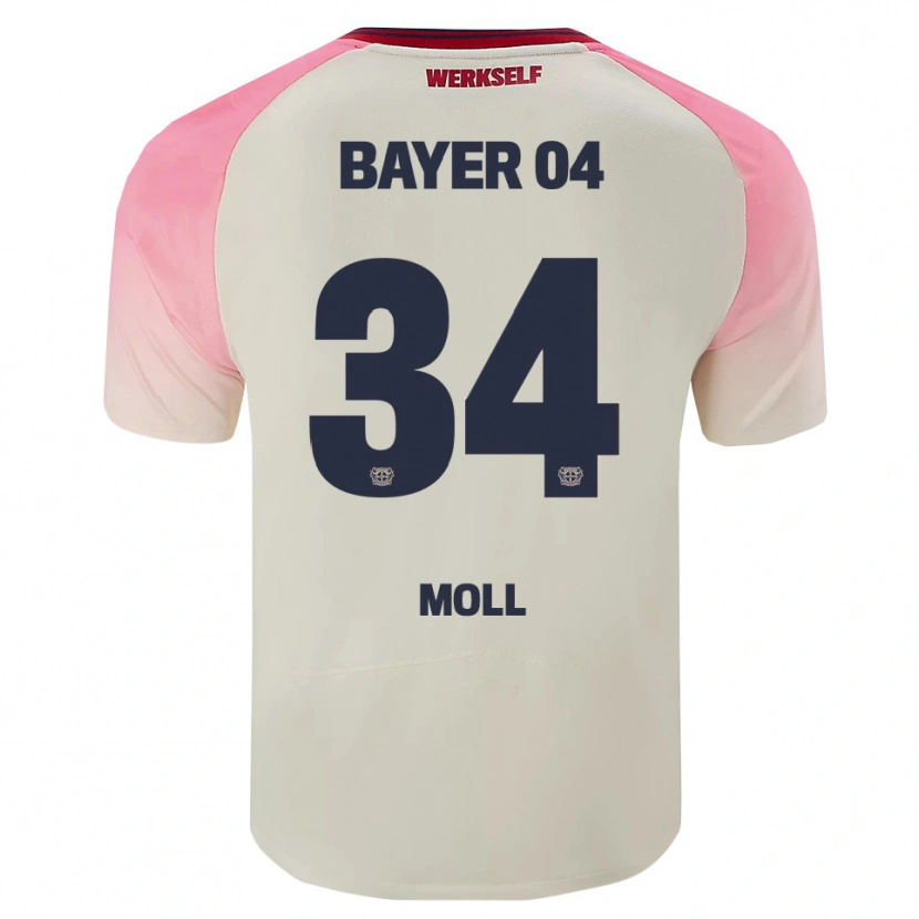 Danxen Men Anne Moll #34 Pink Off White Away Jersey 2025/26 T-Shirt
