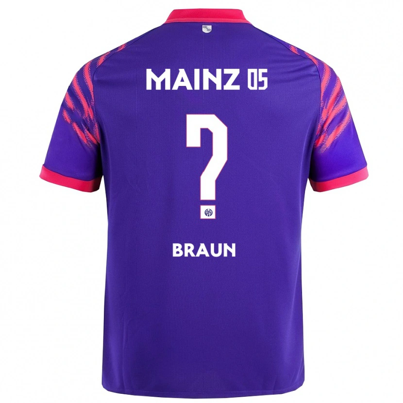 Danxen Men Liam Braun #0 Navy Pink Away Jersey 2025/26 T-Shirt