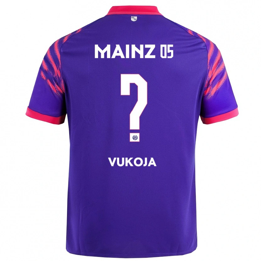 Danxen Men Luka Vukoja #0 Navy Pink Away Jersey 2025/26 T-Shirt