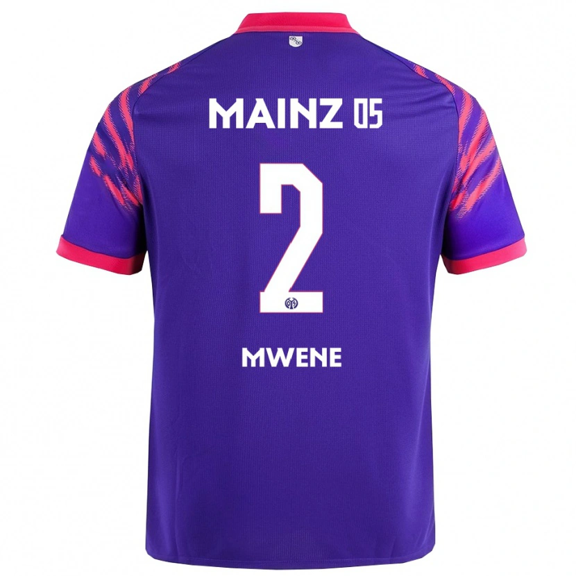 Danxen Men Phillipp Mwene #2 Navy Pink Away Jersey 2025/26 T-Shirt