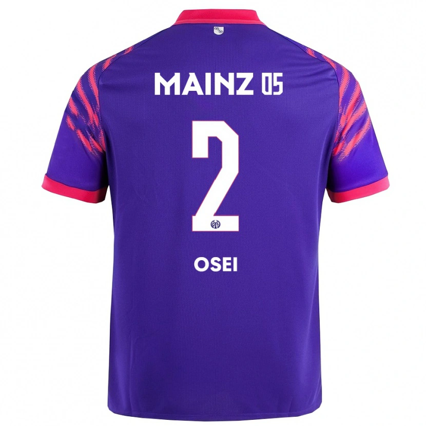 Danxen Men David Osei #2 Navy Pink Away Jersey 2025/26 T-Shirt