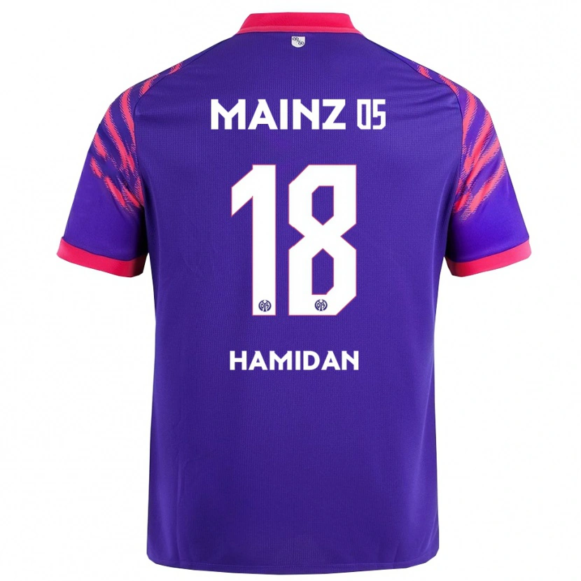 Danxen Men Ilyas Hamidan #18 Navy Pink Away Jersey 2025/26 T-Shirt