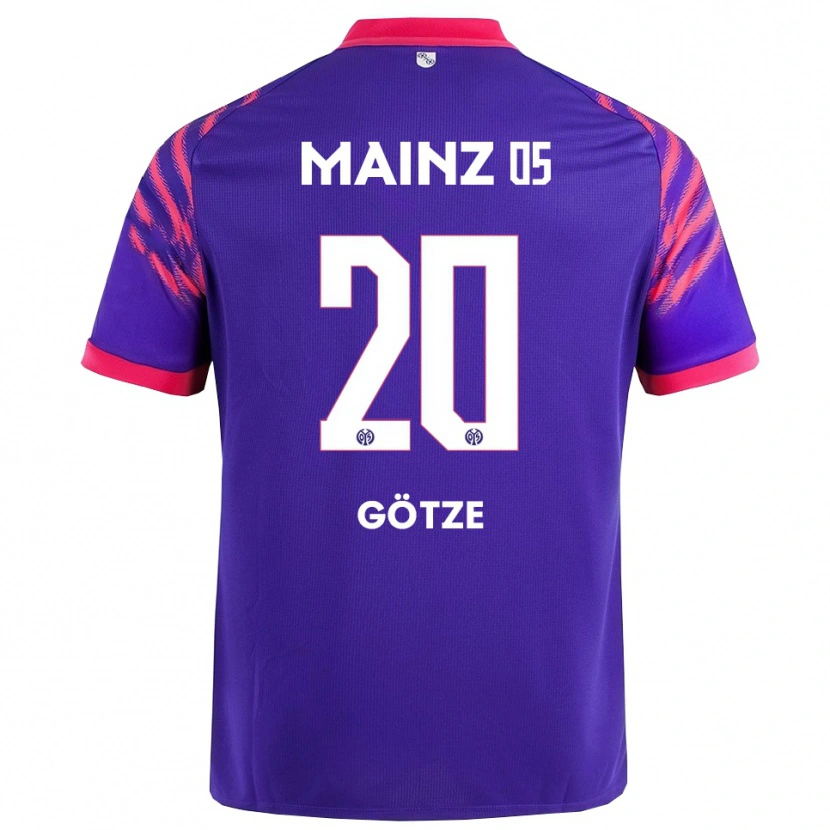Danxen Men Justus Götze #20 Navy Pink Away Jersey 2025/26 T-Shirt