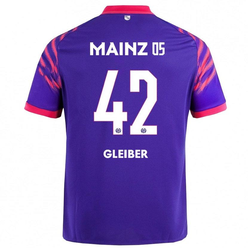 Danxen Men Daniel Gleiber #42 Navy Pink Away Jersey 2025/26 T-Shirt