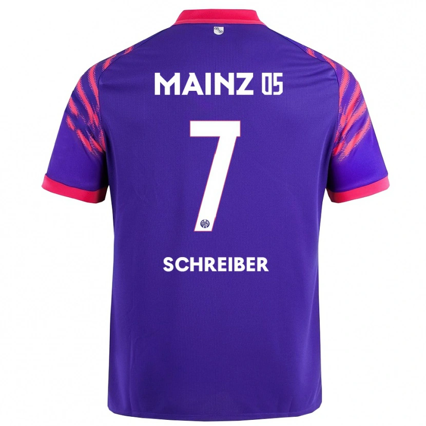 Danxen Men Philipp Schreiber #7 Navy Pink Away Jersey 2025/26 T-Shirt