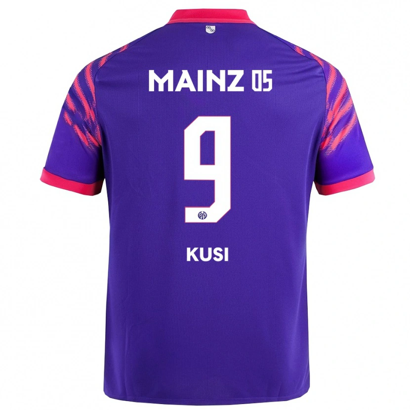 Danxen Men Jemain Kusi #9 Navy Pink Away Jersey 2025/26 T-Shirt