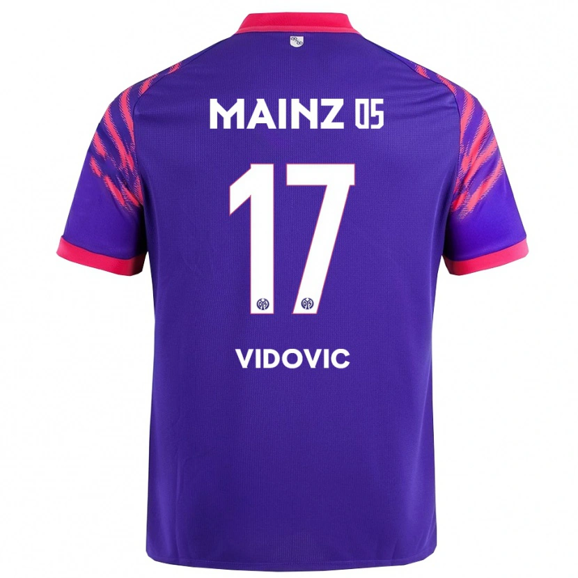 Danxen Men Gabriel Vidovic #17 Navy Pink Away Jersey 2025/26 T-Shirt