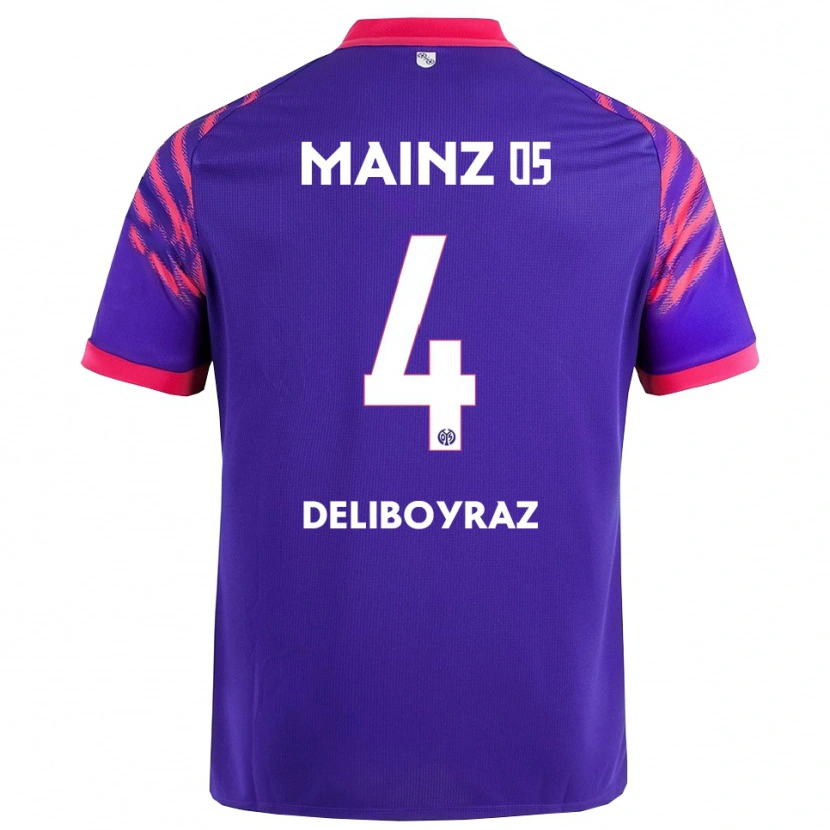 Danxen Men Batuhan Deliboyraz #4 Navy Pink Away Jersey 2025/26 T-Shirt