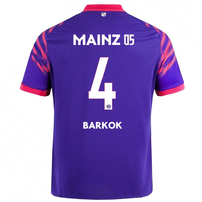 Danxen Men Aymen Barkok #4 Navy Pink Away Jersey 2025/26 T-Shirt