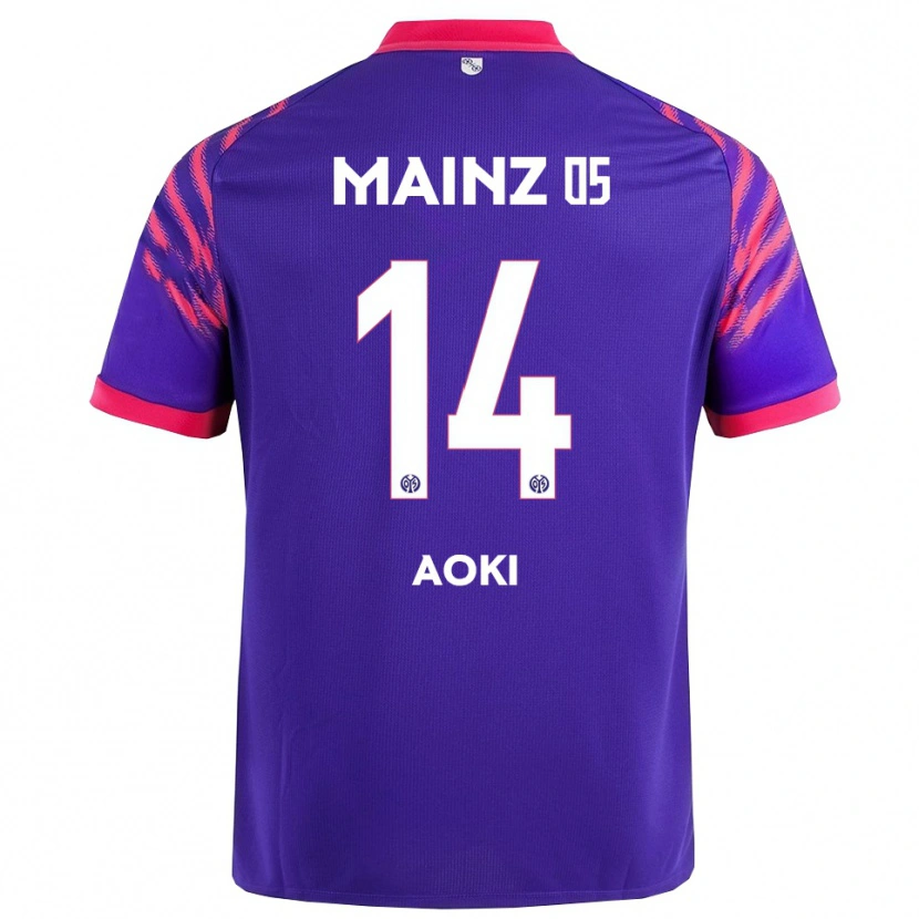 Danxen Men Hiyori Aoki #14 Navy Pink Away Jersey 2025/26 T-Shirt