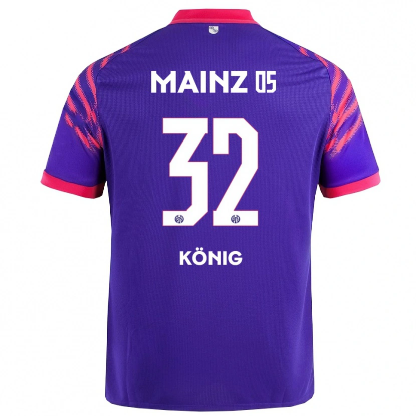 Danxen Men Raúl König #32 Navy Pink Away Jersey 2025/26 T-Shirt