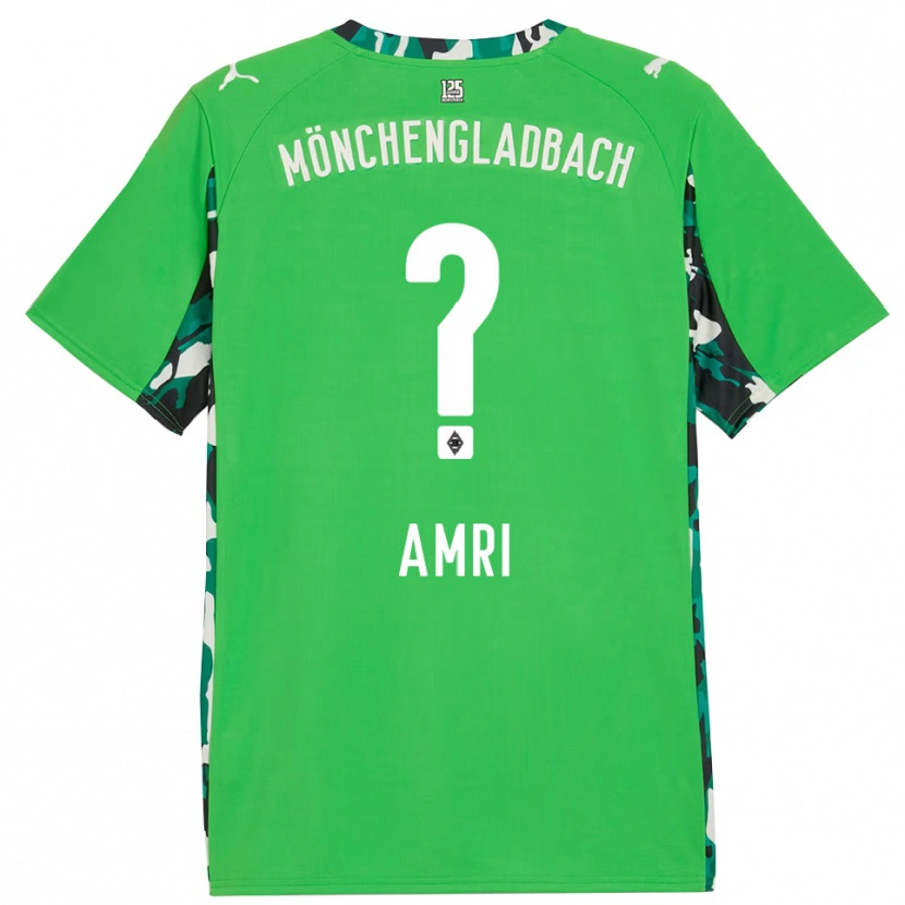 Danxen Men Abdelrahman Amri #0 Green Black Away Jersey 2025/26 T-Shirt