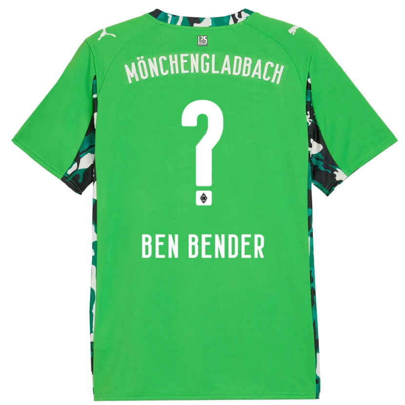 Danxen Men Ben Bender #0 Green Black Away Jersey 2025/26 T-Shirt