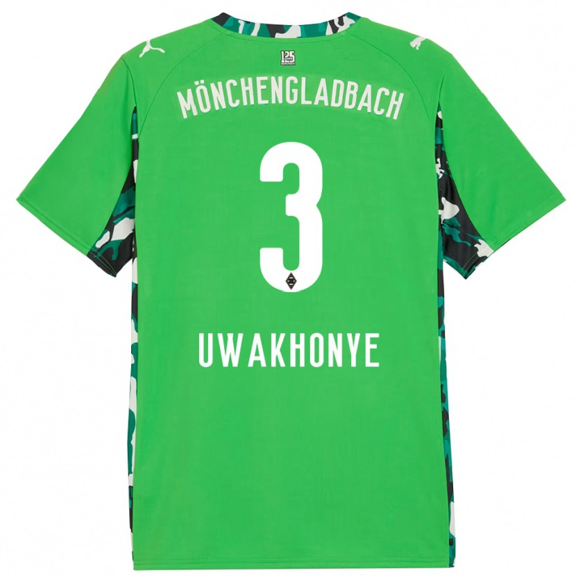 Danxen Men Joshua Uwakhonye #3 Green Black Away Jersey 2025/26 T-Shirt