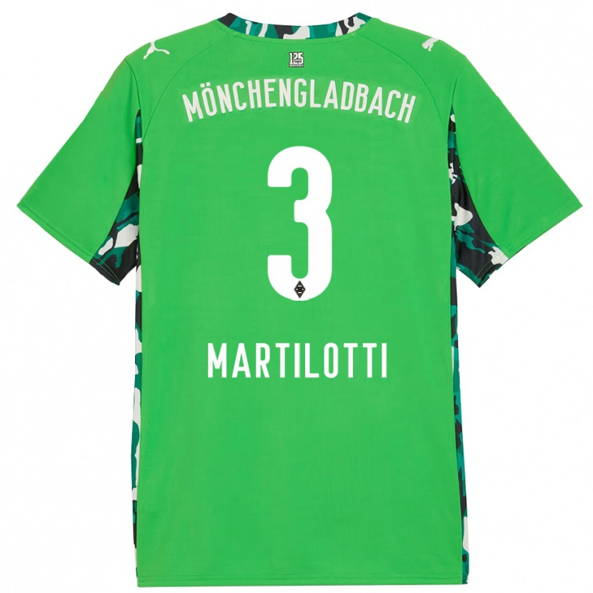 Danxen Men Francesco Martilotti #3 Green Black Away Jersey 2025/26 T-Shirt