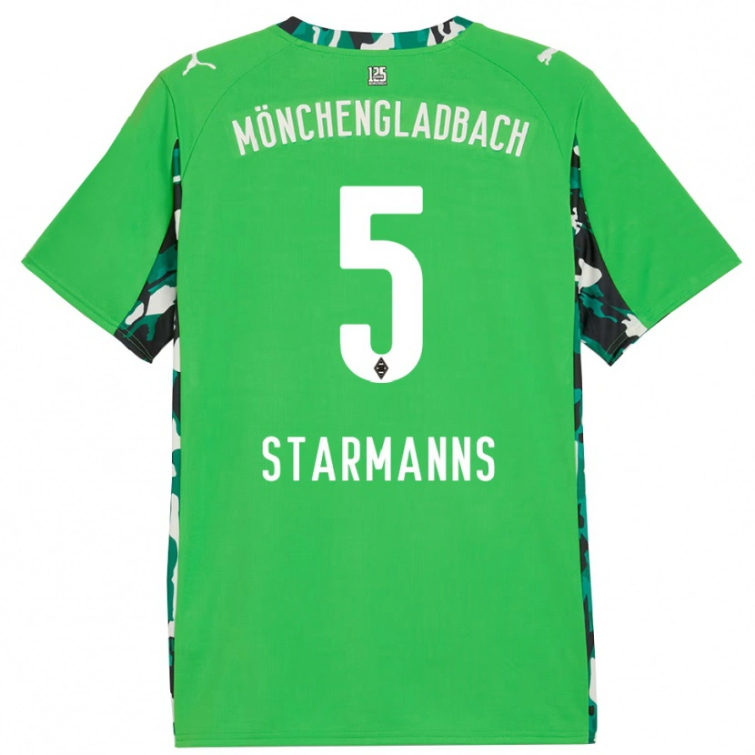 Danxen Men Sandra Starmanns #5 Green Black Away Jersey 2025/26 T-Shirt